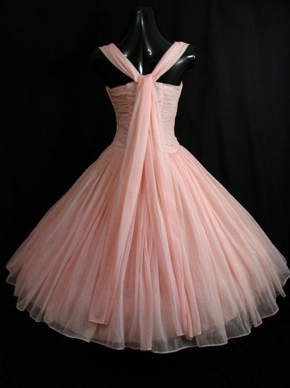 Modest Ball Gown Straps Tulle Birthday Outfits Homecoming Dress C1016