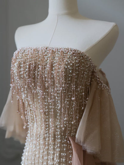 Sexy A Line Off The Shoulder Sequin Long Prom Dresses Evening Gowns