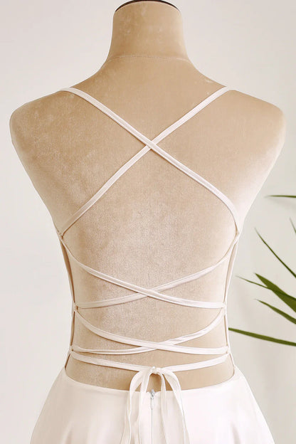 omberprom Short Graduation Dress Cute A Line Homecoming Dresses Spaghetti Straps Backless Party Dress