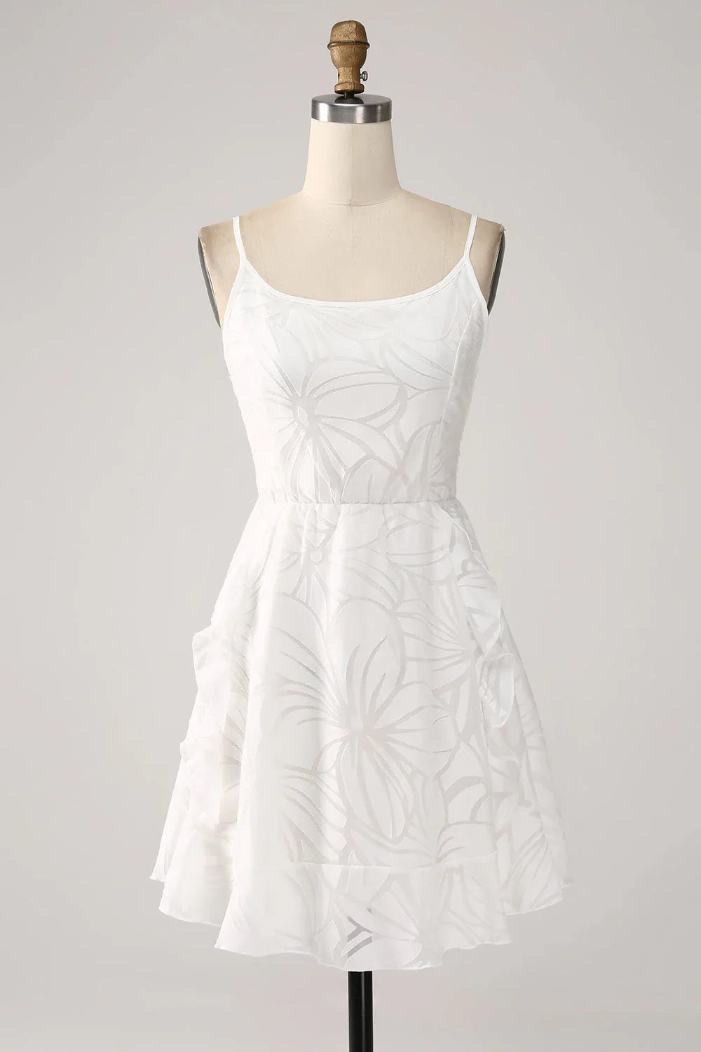 omberprom Short Homecoming Dresses Graduation Dress Cute A-Line Spaghetti Straps