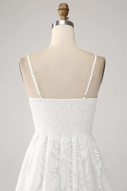omberprom Short Homecoming Dresses Graduation Dress Cute A-Line Spaghetti Straps
