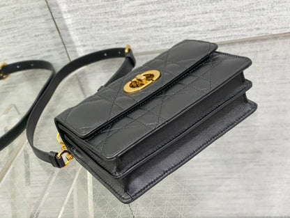 Dior Miss Caro Bag Macrocannage Lambskin Bag - 19 x 13 x 5.5 cm