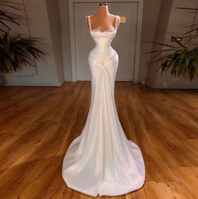 Classy Mermaid Long Evening Dress Charming Formal Gown Y616