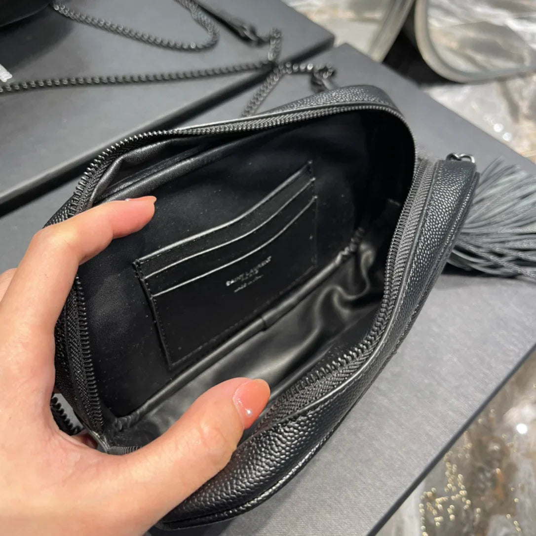 Ysl Loulou Mini Camera Bag 18cm Black