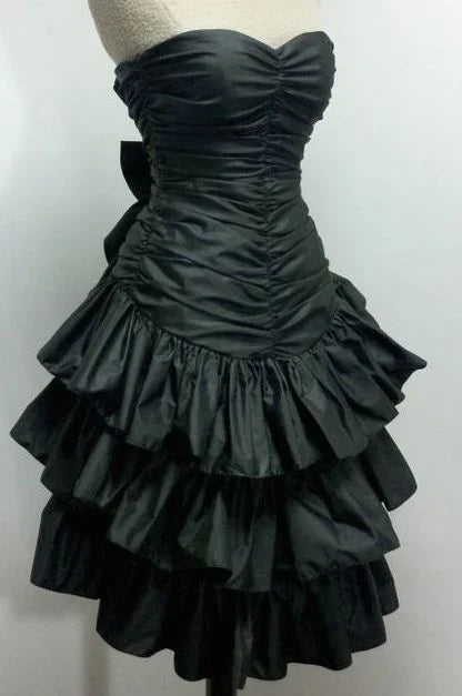 omberprom Elegant A Line Sweetheart Strapless Short Prom Dress Layered Cute Birthday Party Dress Back To School Dress
