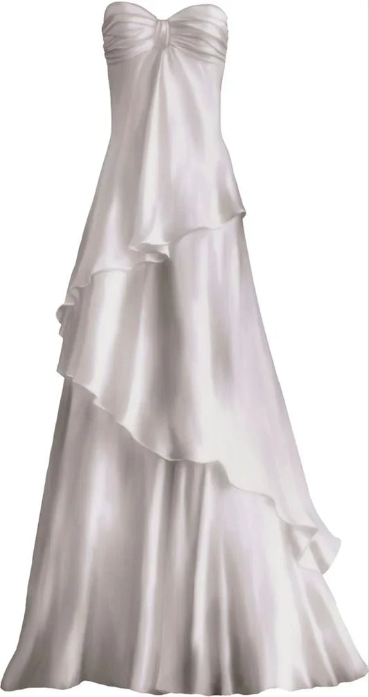 omberprom Elegant Sweetheart Strapless Evening Gowns A Line Long Prom Dresses Lovely Graduation Party Dress