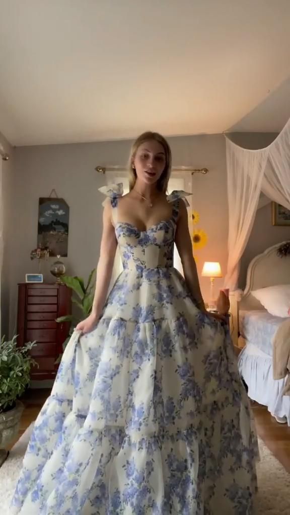Fairy A-Line Chiffon Prom Dress Senior Prom Dresses