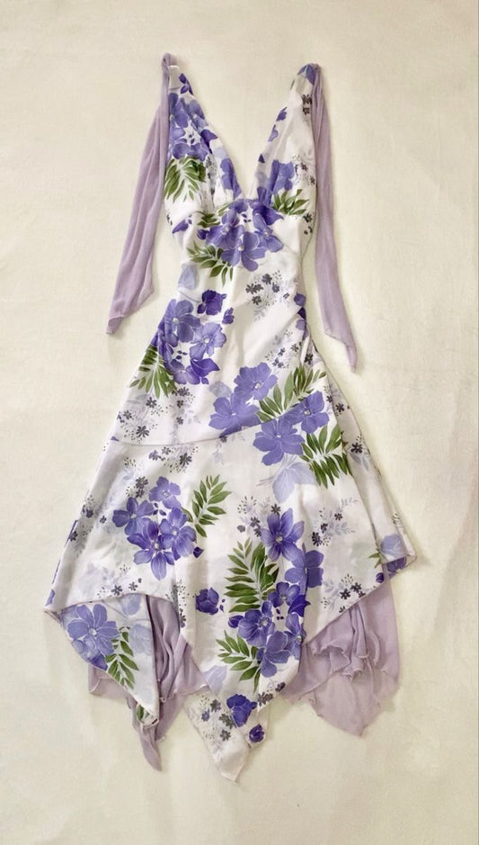 Unique A Line V Neck Chiffon Printing Short Prom Dress,Homecoming Dress,Evening Dress GG2002