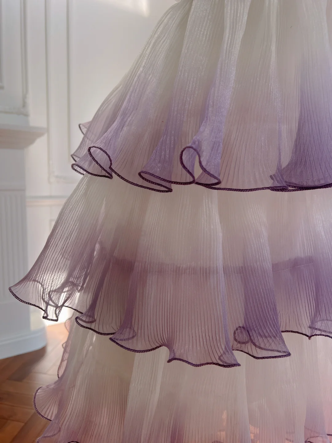 Stunning A Line Spaghetti Straps Gradient Chiffon Short Prom Dress,Homecoming Dress,Birthday Dress GG2627