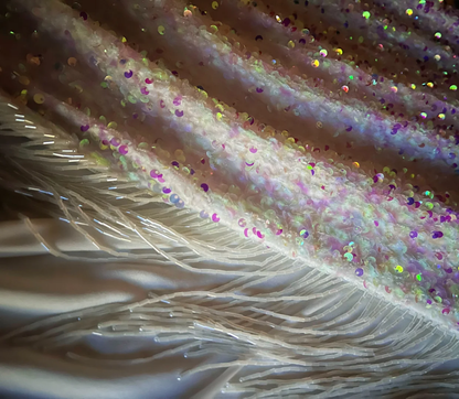 Shiny Mermaid Spaghetti Straps Sequin Slit Tassel Long Prom Dress, Party Dress, Evening Dress GG2732