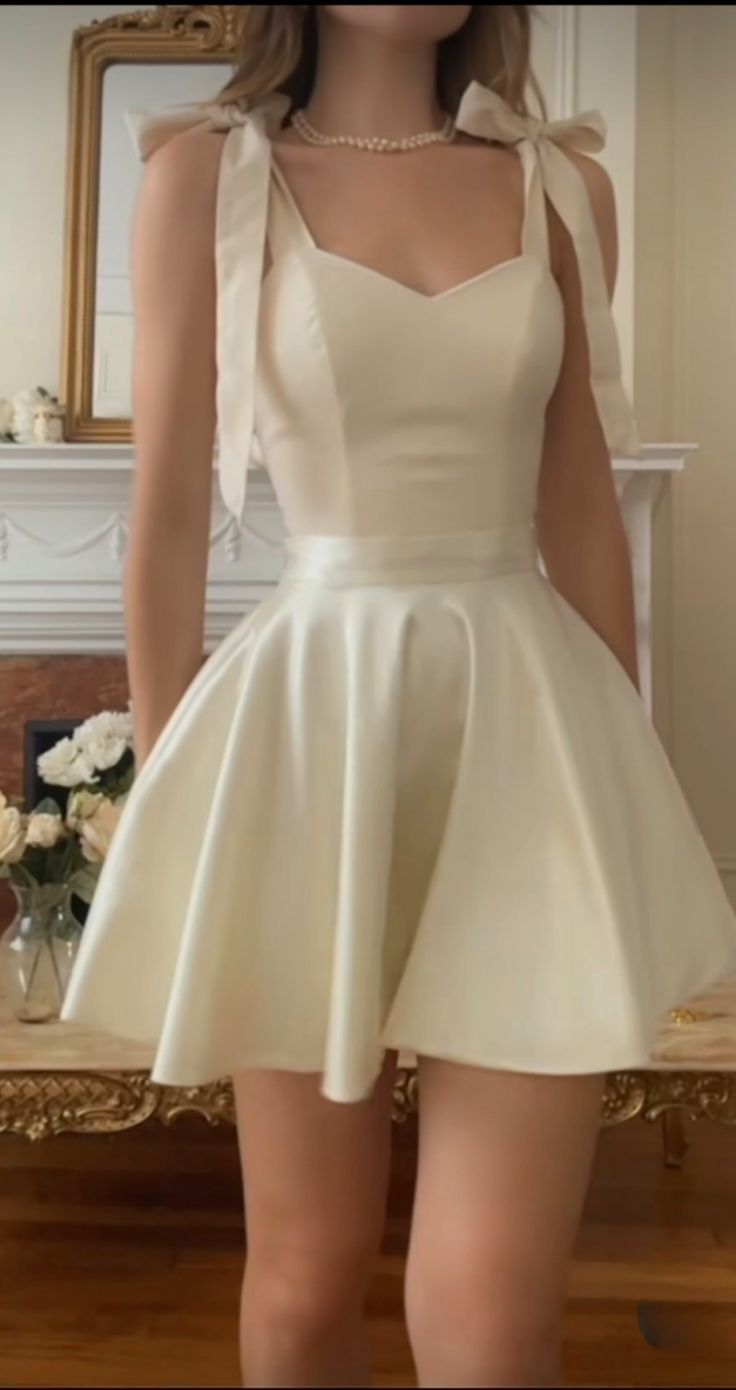 Cute A Line Spaghetti Straps Satin Short Prom Dress,Homecoming Dress,Birthday Dress GG3156
