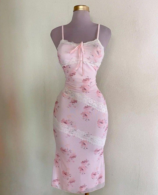 Pretty Mermaid Spaghetti Straps Chiffon Floral Lace Short Prom Dress,Homecoming Dress,Birthday Dress GG3200