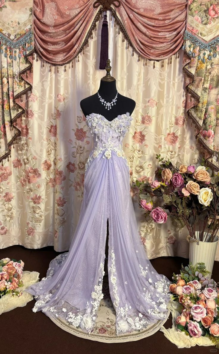 Pretty A Line Sweetheart Tulle Lace Beaded Applique Without Sleeves Long Prom Dress,Evening Dress GG5436