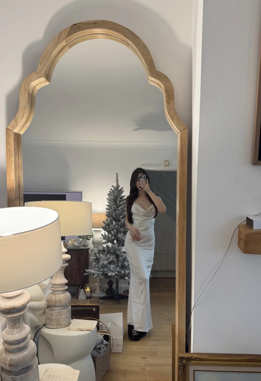 Sexy Mermaid Spaghetti Straps Satin Without Sleeves Long Prom Dress,Evening Dress GG5558