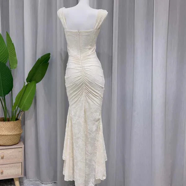 Sexy Mermaid Low Collar Satin Long Prom Dress,Evening Dress GG913