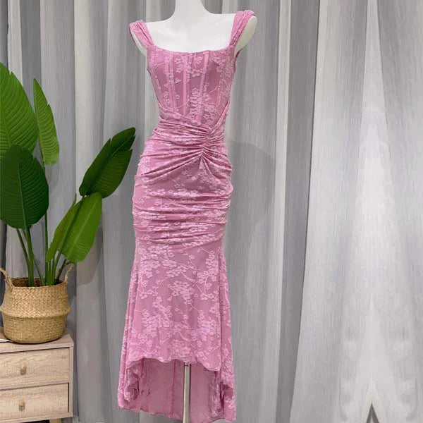 Sexy Mermaid Low Collar Satin Long Prom Dress,Evening Dress GG913