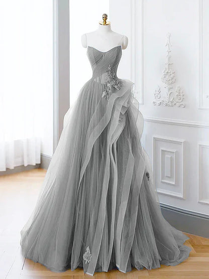 omberprom A-Line Long Evening Dress Off Shoulder Long Prom Dress Lace Prom Dresses