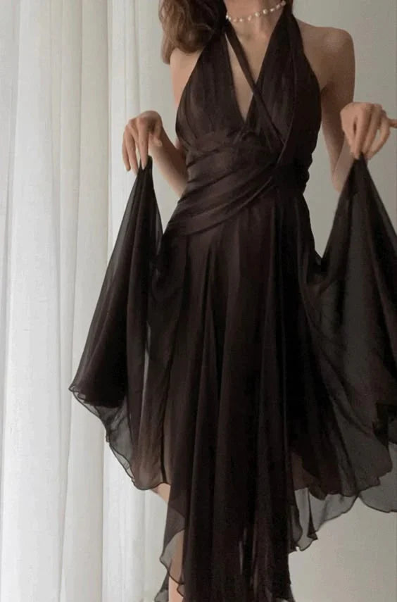 omberprom Elegant V Neck A Line Long Prom Dress Vintage Party Dress Gowns Evening Dresses