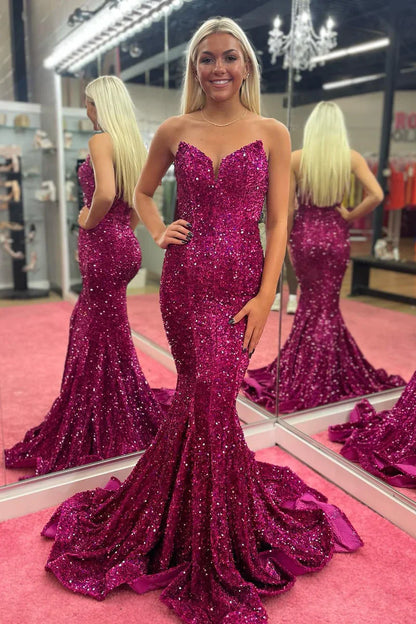 PM420,Glitter Women Sequin Mermaid Long Prom Dresses,Trumpet Evening Dress