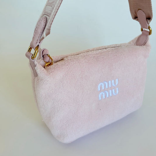 Miu Miu Terry Cloth Pink Bag