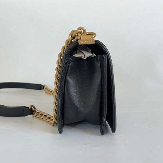 Chanel Quilted Lambskin Medium Le Boy Bag