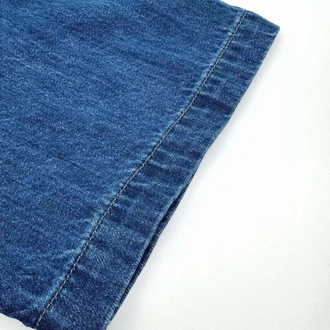 Loewe Short Sleeve Men Shirt in Blue Denim