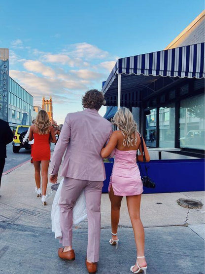 omberprom Strapless Sheath Simple Homecoming Dress Cute Birthday Outfits Party Dress Wholesale
