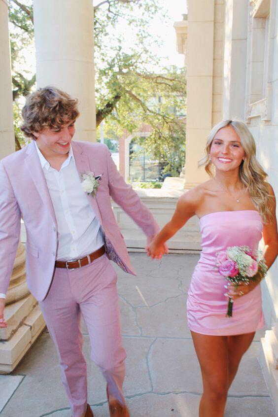 omberprom Strapless Sheath Simple Homecoming Dress Cute Birthday Outfits Party Dress Wholesale