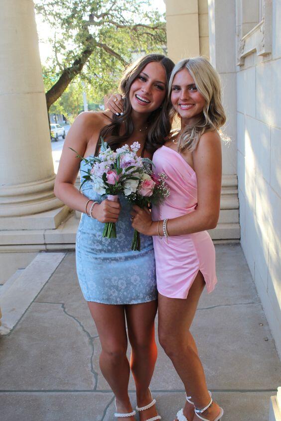 omberprom Strapless Sheath Simple Homecoming Dress Cute Birthday Outfits Party Dress Wholesale