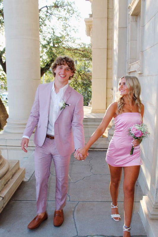 omberprom Strapless Sheath Simple Homecoming Dress Cute Birthday Outfits Party Dress Wholesale