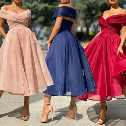Burgundy Off The Shoulder A Line Short Evening Dress Cocktail Dress Sexy Party Dress Formal Dress
