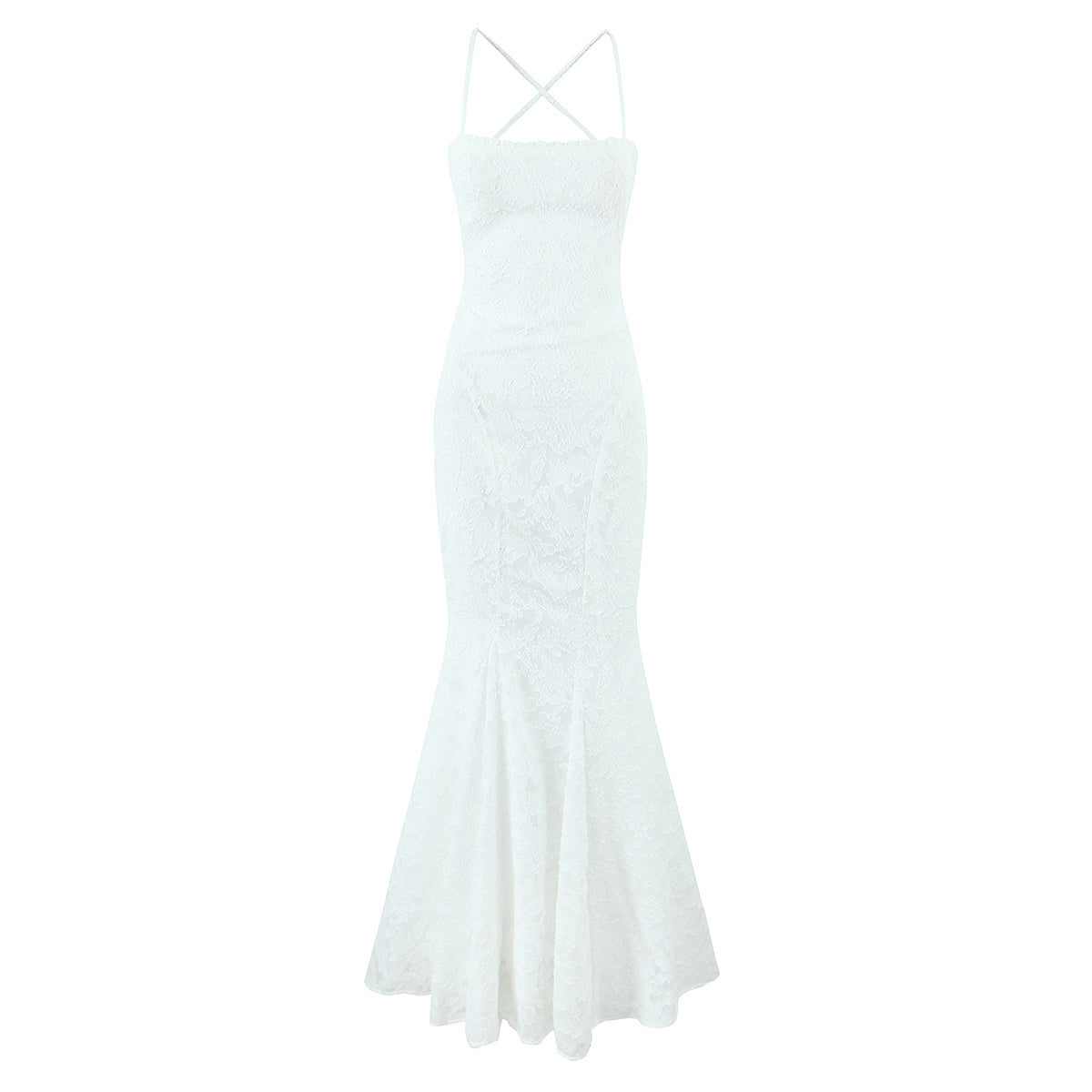 American style sexy lace figure-revealing tie waist fishtail skirt sweet backless slim long skirt R3102