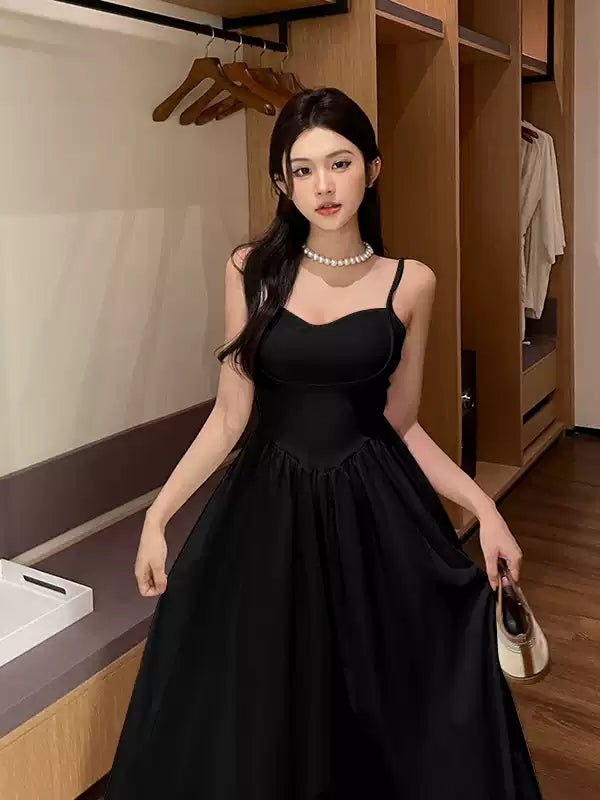 New Fashion Starry Sky Blue Spaghetti Strap Dress Elegant Banquet Dress TP2882