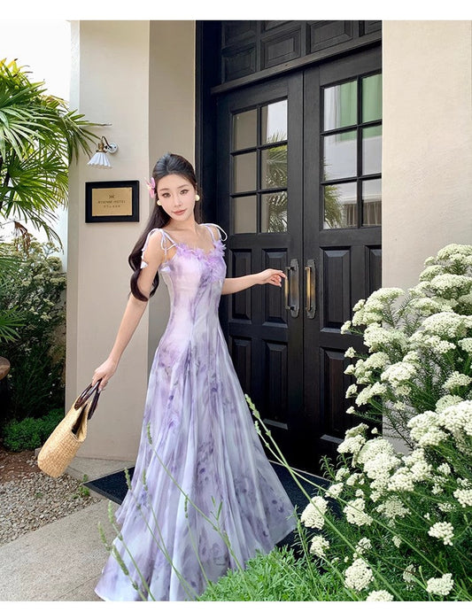 A Line Purple Long Stunning Evening Gown Party Prom Dress       S7312