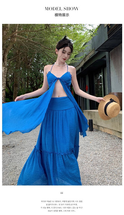 A Line Blue Long Stunning Evening Gown Party Prom Dress       S7274