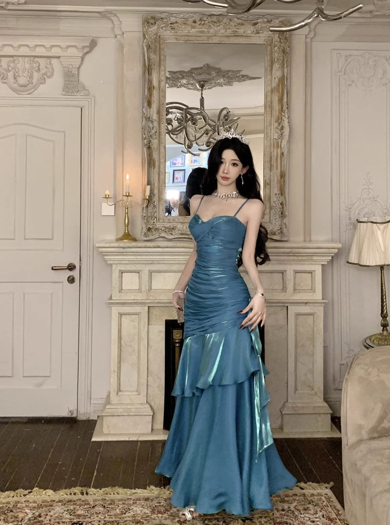 Fishtail Long Stunning Evening Gown Party Prom Dress       S7289