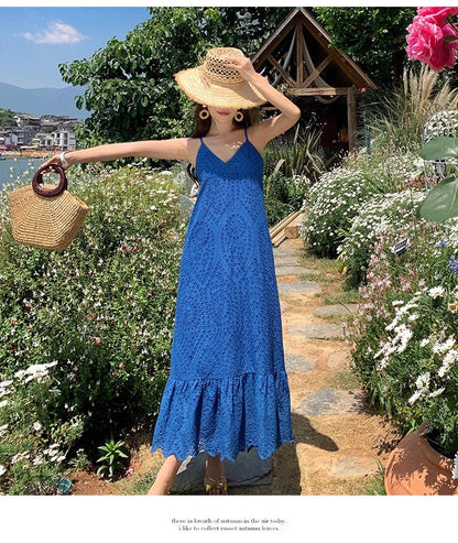 A Line Blue Long Stunning Evening Gown Party Prom Dress       S7281
