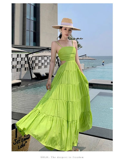 A Line Green Long Stunning Evening Gown Party Prom Dress       S7270