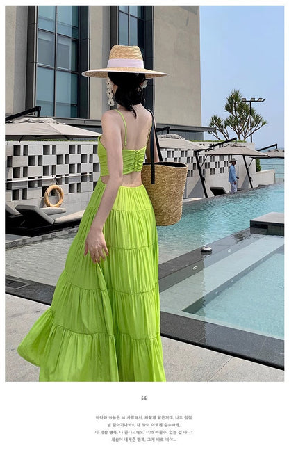 A Line Green Long Stunning Evening Gown Party Prom Dress       S7270