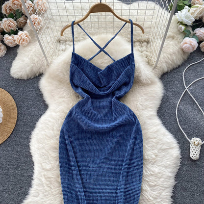 Sexy Tight Dress Summer Backless Women Holiday Dress P222