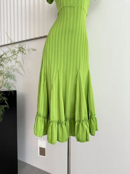 Alice Dream Tea Break French Temperament Long Dress High Waist Slim New Style Dress R2170