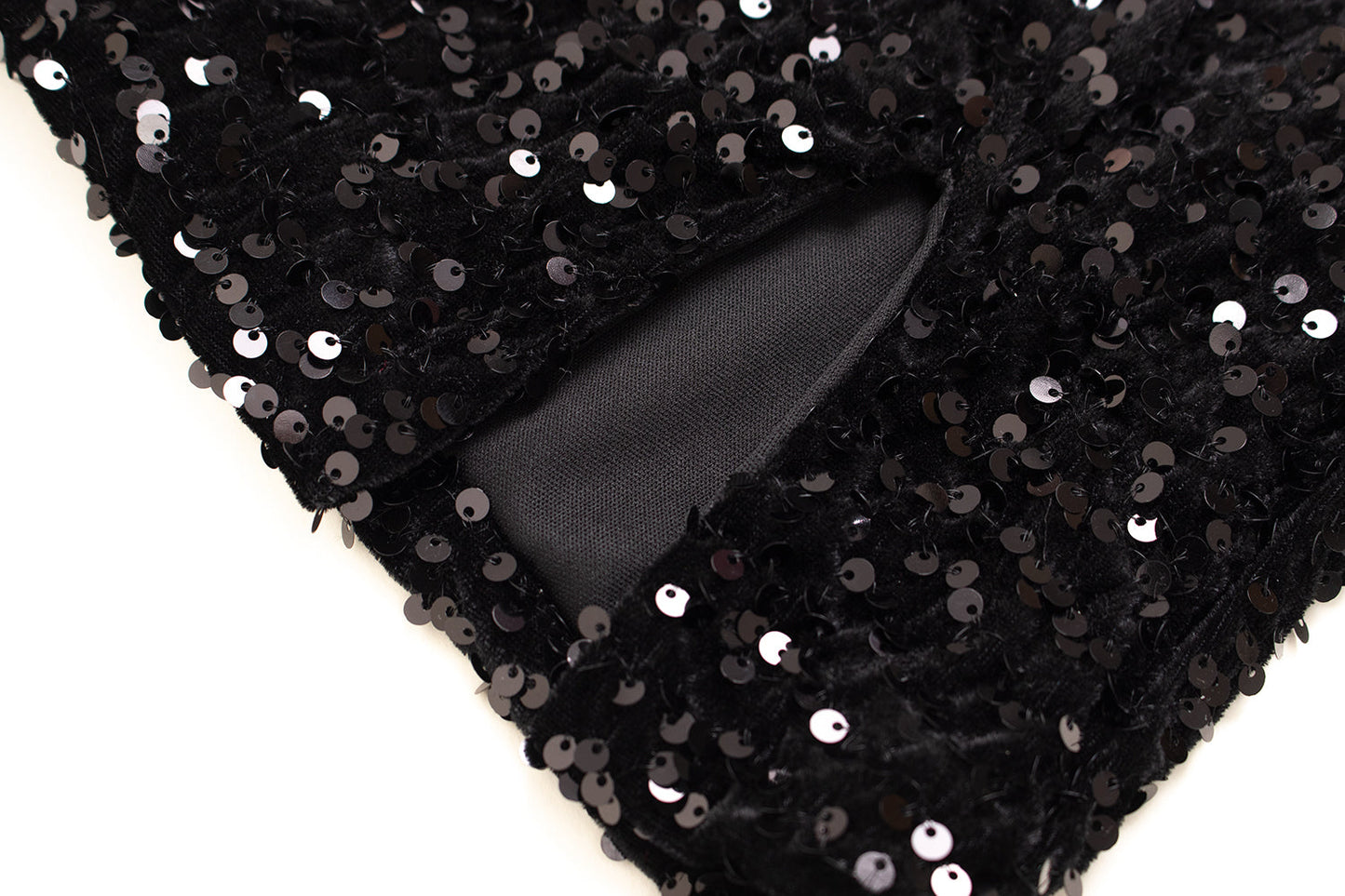 Barbie hottie hip skirt black spring and autumn new tight sexy short skirt sequin tube top dress R0095