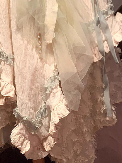 Date battle suit wandering style lolita skirt Lolita JSK dress heavy work R1673