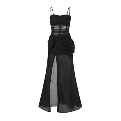 New Fashion Floral Design A-line Sleeveless Spaghetti Strap Puffy Dress TP3295