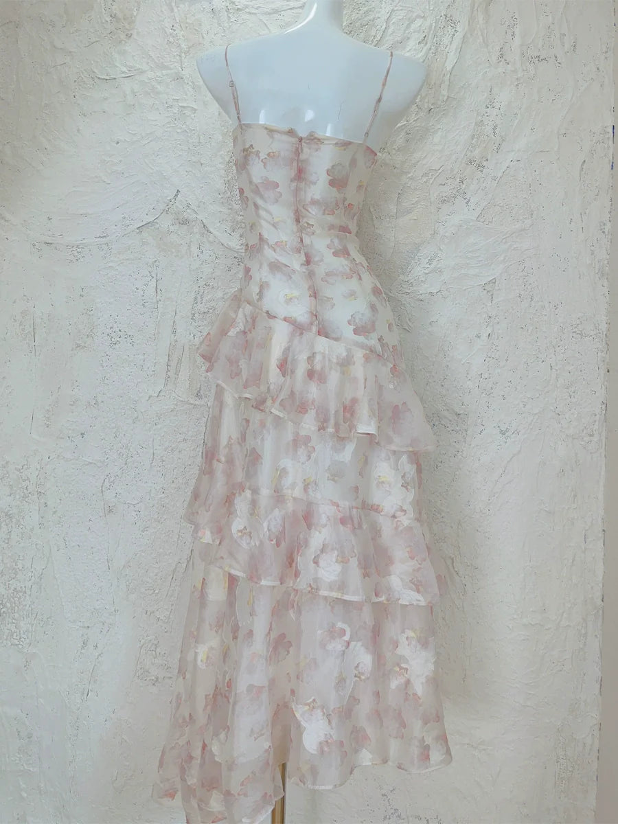 Floral Dress Chiffon Fairy party dress       S6005