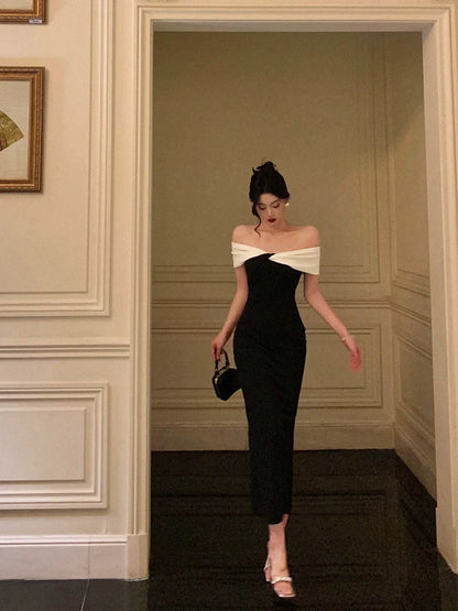 off-shoulder dress for women new style party dress       S5683