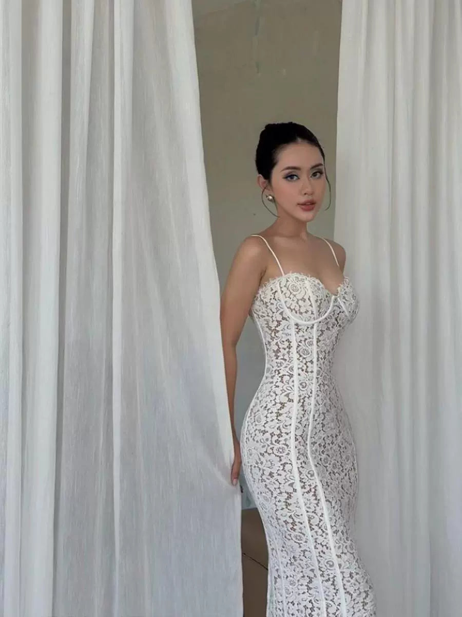 sexy lace dress design long mermaid party dress       S6010