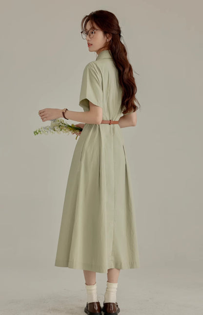 2025 new French gentle style short-sleeved dress interview outfit R1969
