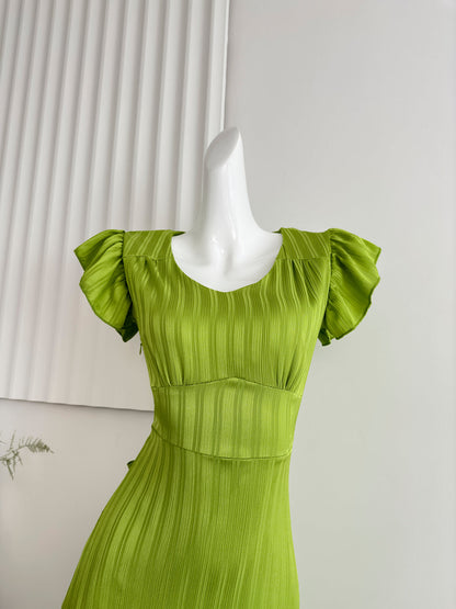 Alice Dream Tea Break French Temperament Long Dress High Waist Slim New Style Dress R2170