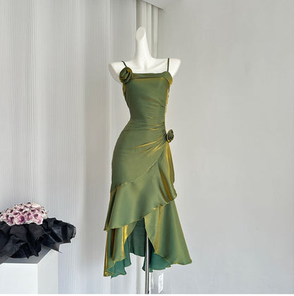 Dinner mermaid skirt high-end battle robe small dress suspender skirt new style R2124